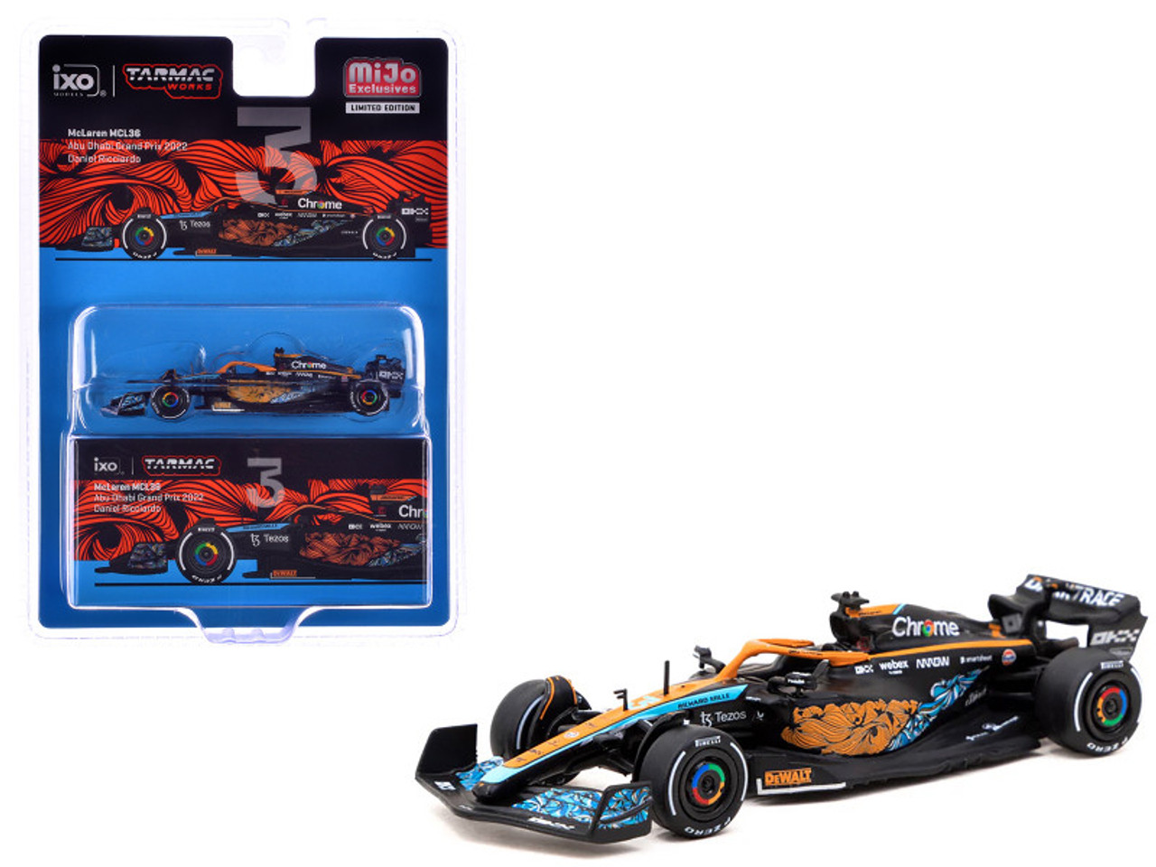 1/64 Tarmac Works 2022 Formula 1 McLaren MCL36 Abu Dhabi