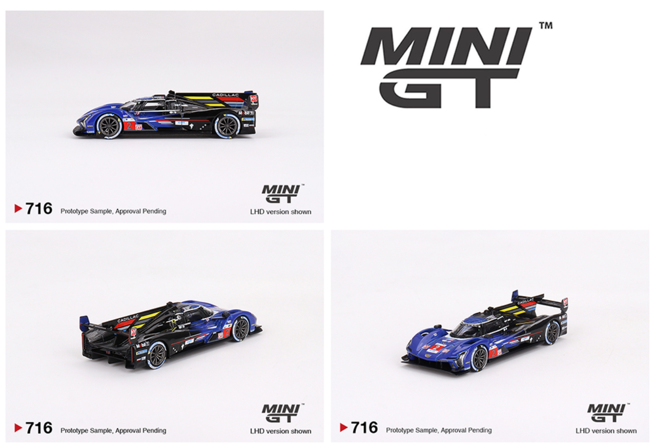 1/64 Mini GT Cadillac V-Series.R #2 Cadillac Racing 2023 Le Mans 24 Hrs 3rd Place Diecast Car Model