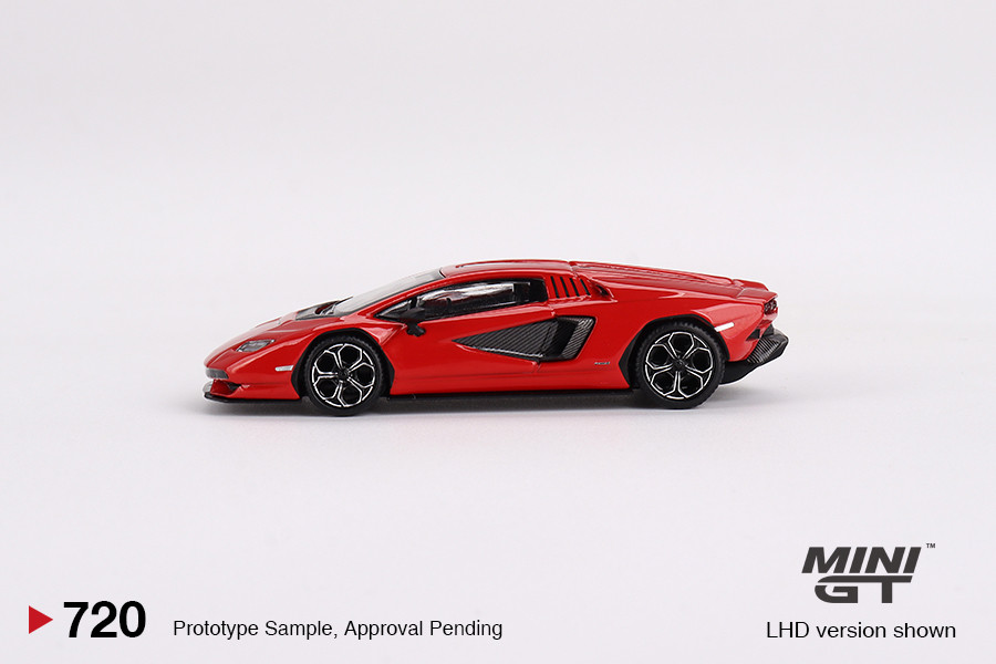 1/64 Mini GT Lamborghini Countach LPI 800-4 (Rosso Mars) Diecast
