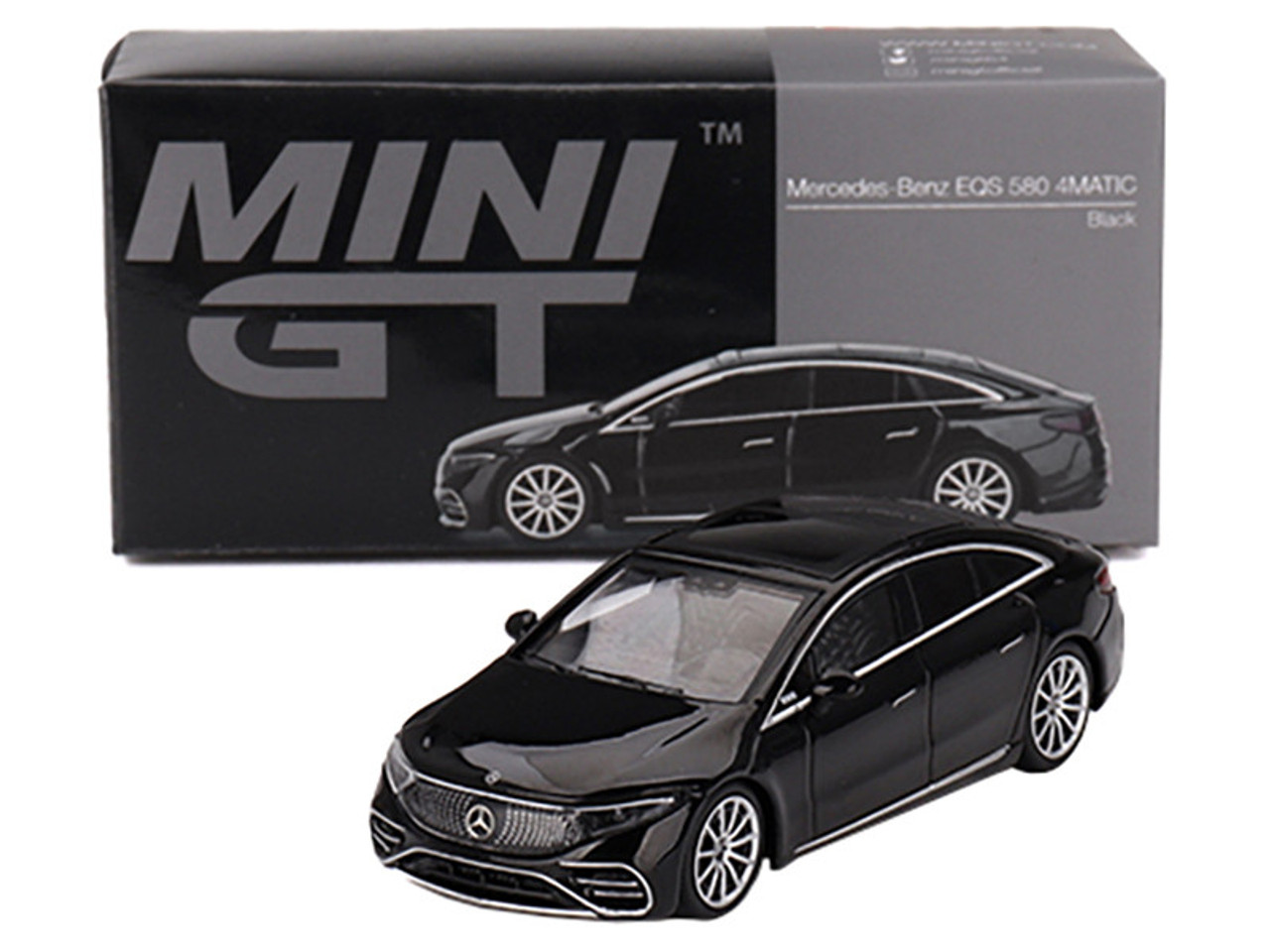 MINI GT メルセデス ベンツ EQS 580 4MATIC チェイスカー CHASE ! Mini GT 1:64 Mercedes-Benz EQS 580 4MATIC Silver