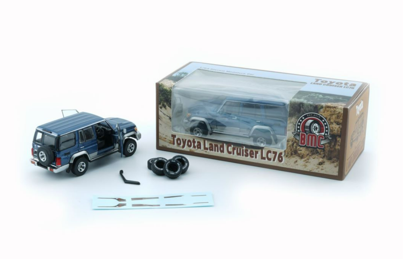 1/64 BM Creations Toyota Land Cruiser LC76 Blue