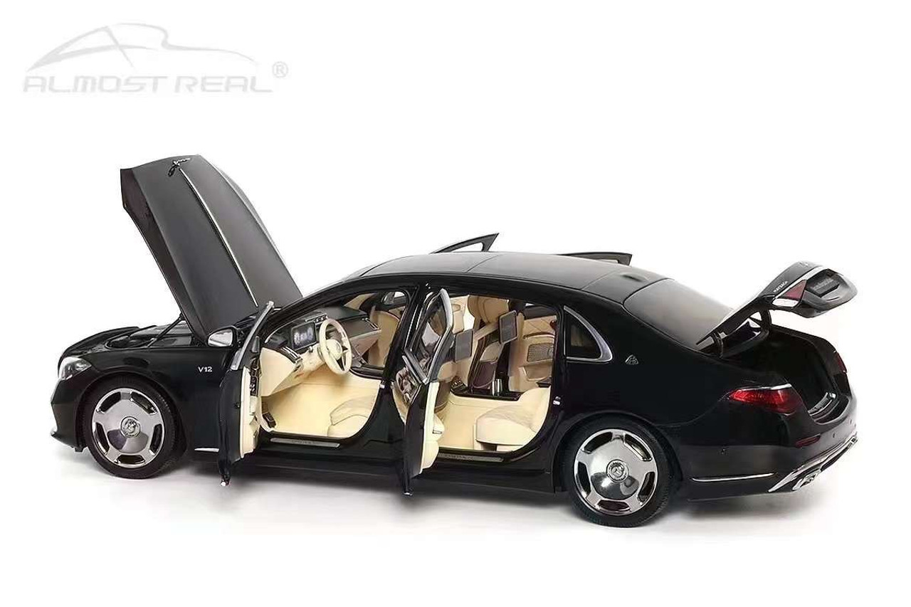 MINOR DEFECT 1/18 Almost Real 2021 Mercedes-Benz S-Class (Black) Car Model