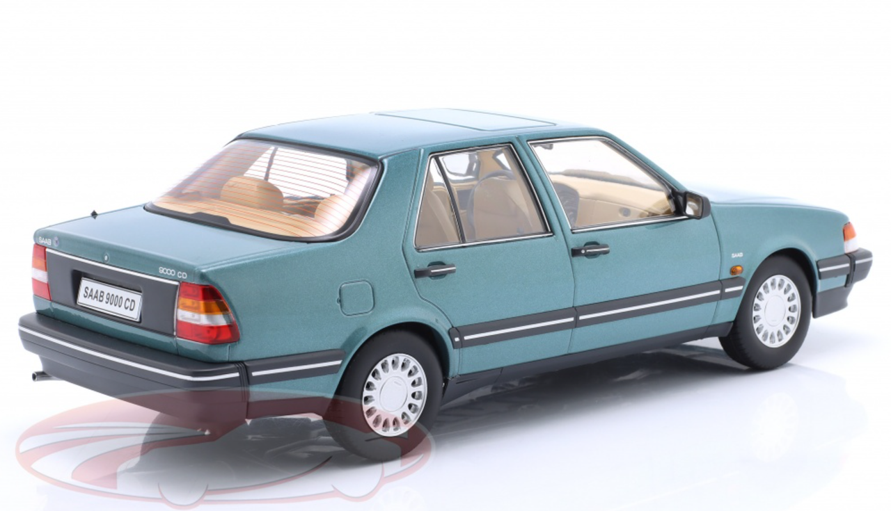 1/18 Triple9 1990 Saab 9000 CD Turbo (Green Metallic) Car Model