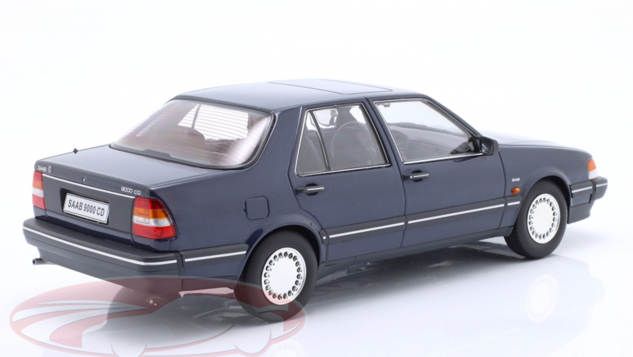 1/18 Triple9 1990 Saab 9000 CD Turbo (Dark Blue) Car Model