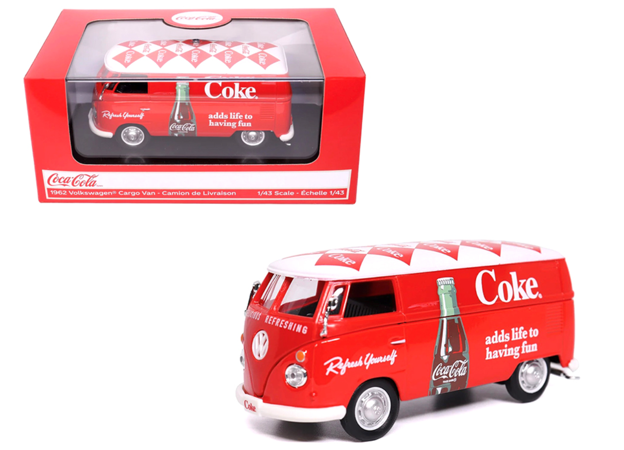 1/43 Motor City Classics Coca-Cola 1962 Volkswagen Cargo Van Diecast Car Model