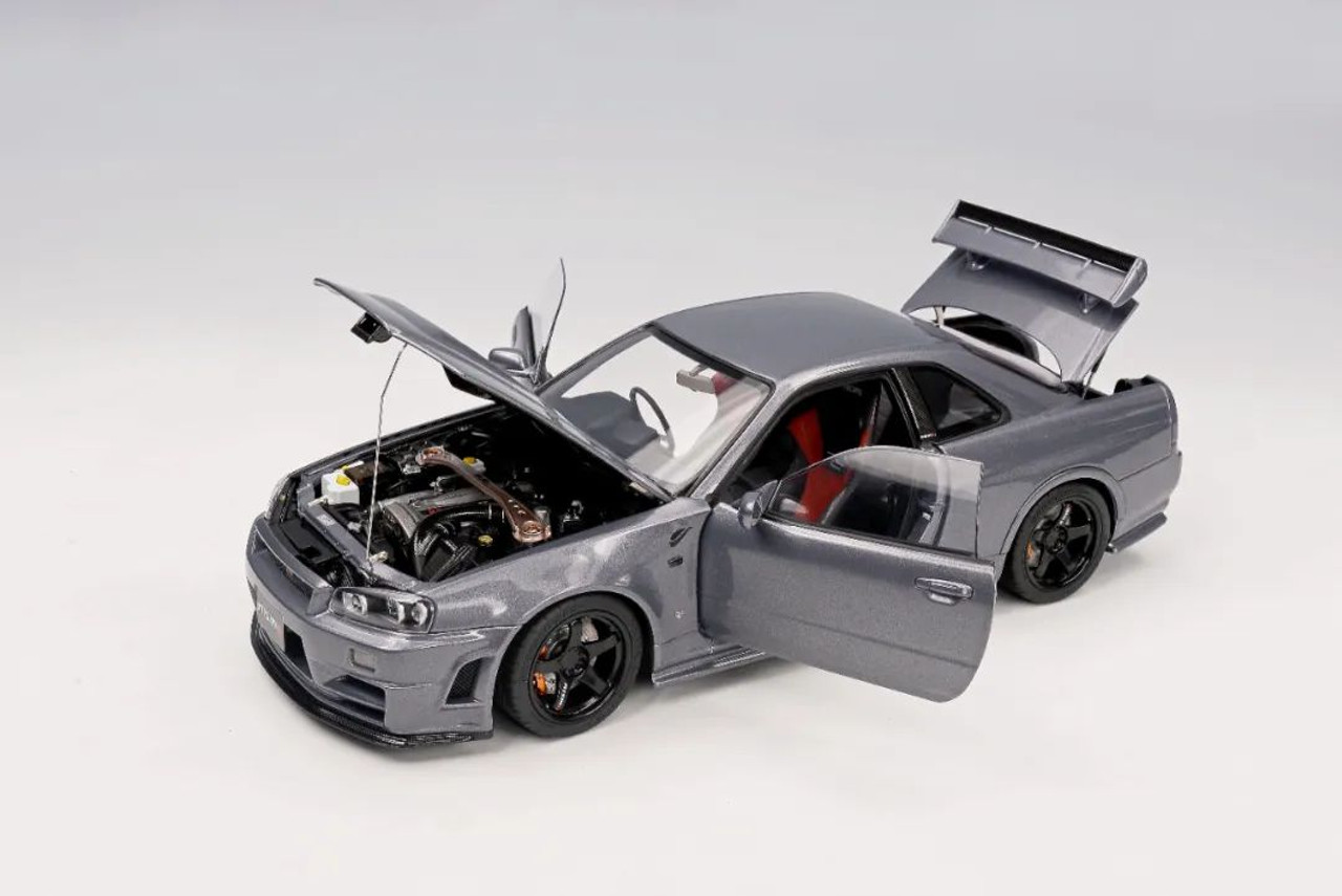 モーターヘリックス MOTORHELIX 1/18 GT-R R34 CRS MOTORHELIX 1:18 Nissan Skyline GT-R R34 CRS VER Simulation