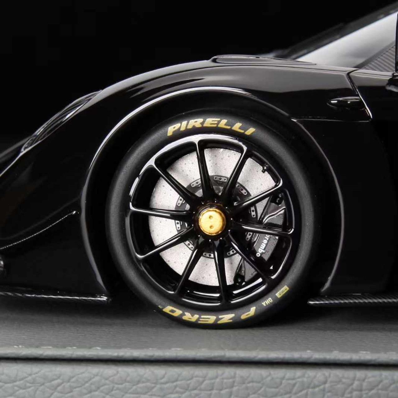 1/18 BBR Pagani Huayra R (Gloss Black) Car Model Limited 100 Pieces