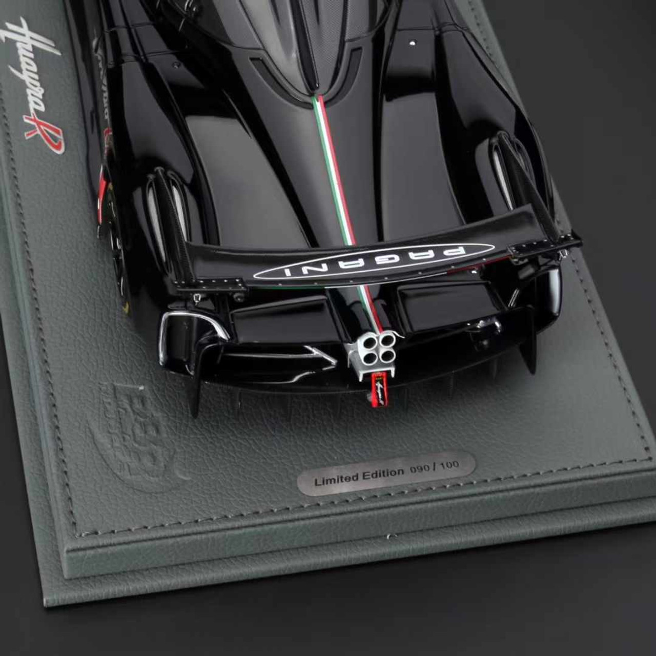 1/18 BBR Pagani Huayra R (Gloss Black) Car Model Limited 100 Pieces