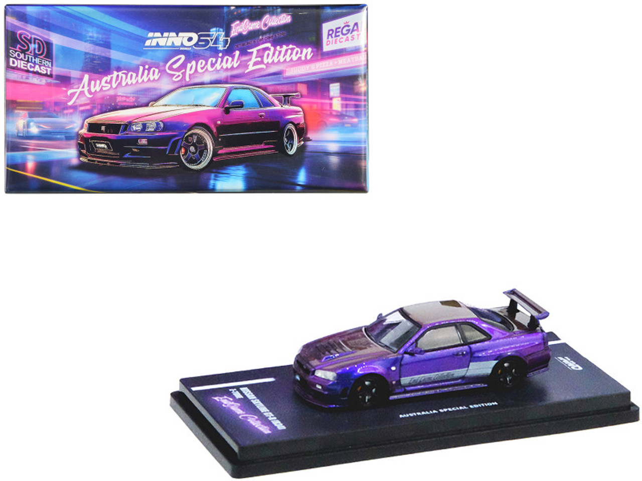 Nissan Skyline GT-R (R34) Z-Tune RHD (Right Hand Drive) Purple Metallic  