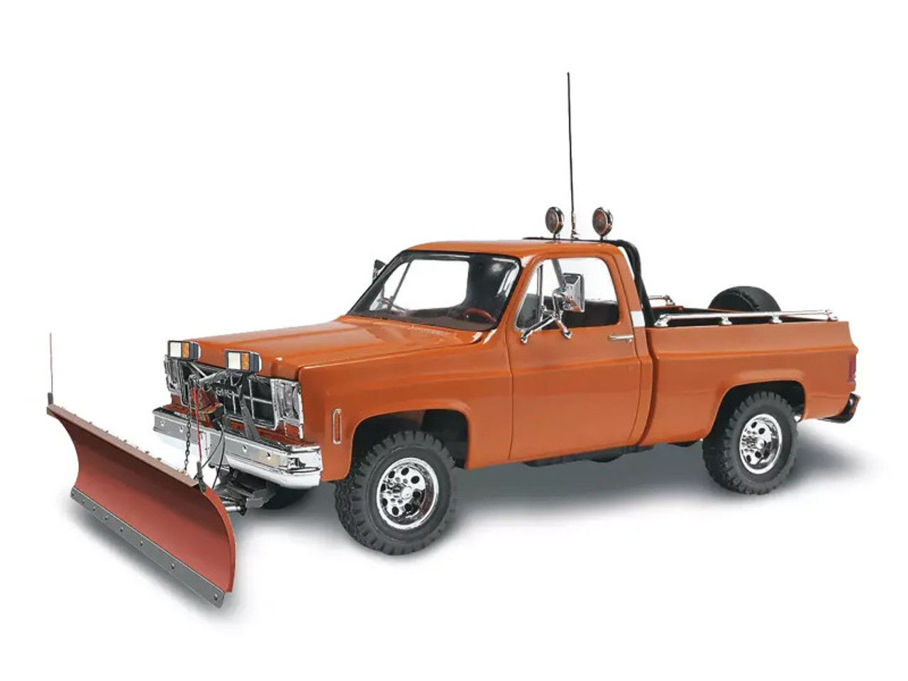 Level 4 Model Kit GMC Pickup Truck with Snow Plow 1/24 Scale