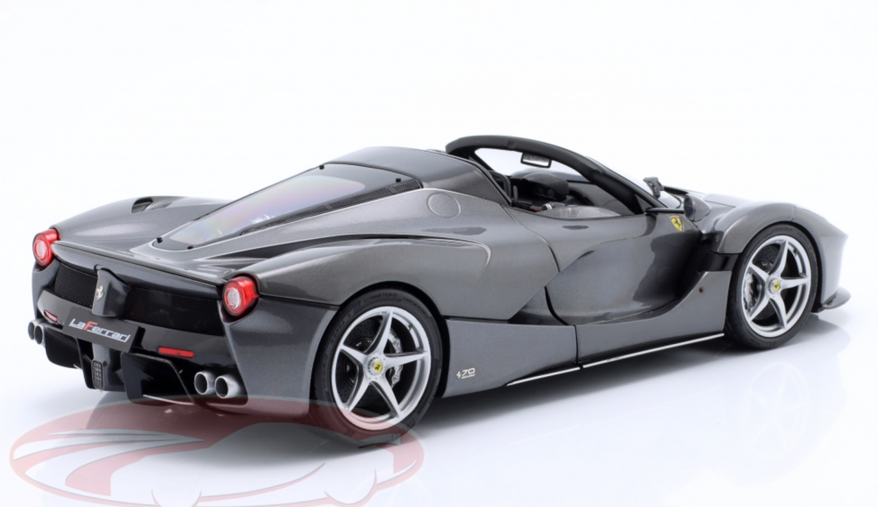 1/18 BBR 2016 Ferrari LaFerrari Aperta (Grey) Diecast Car Model