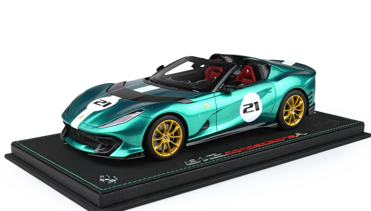 1/18 BBR MODELS フェラーリ 812 コンペティツォーネ 1/18 BBR Ferrari 812 Competizione A (Green Jewel) Car Model