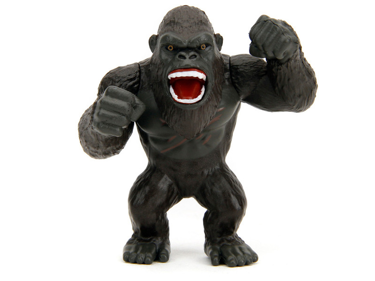 Set of 4 Diecast Figures "Godzilla x Kong: The New Empire" (2024) Movie "Metalfigs" Series Diecast Models by Jada