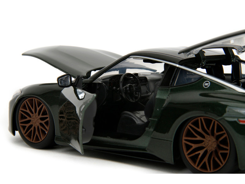 2023 Nissan Z Dark Green Metallic with Black Top 
