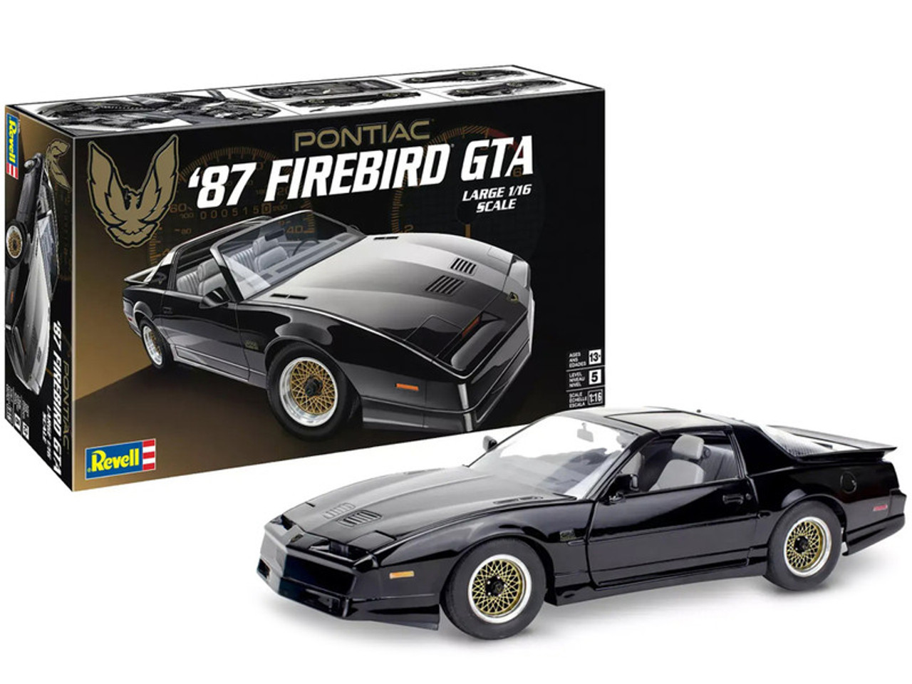 プリメラ Level 5 Model Kit 1987 Pontiac Firebird GTA 1/16 Scale Model
