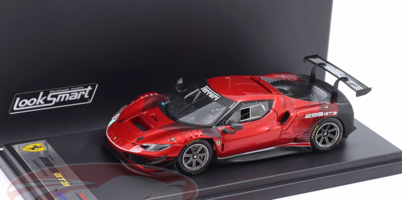 ミニカー Looksmart 1/43 Ferrari 296 GT3 1/43 Looksmart 2022 Ferrari 296 GT3 Launch Version Car Model