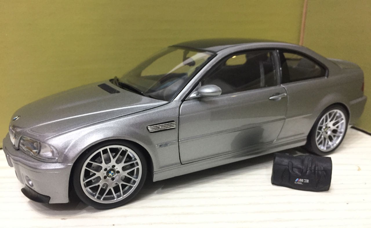 1/18 Kyosho BMW E46 M3 CSL (Silver Grey) Diecast Car Model