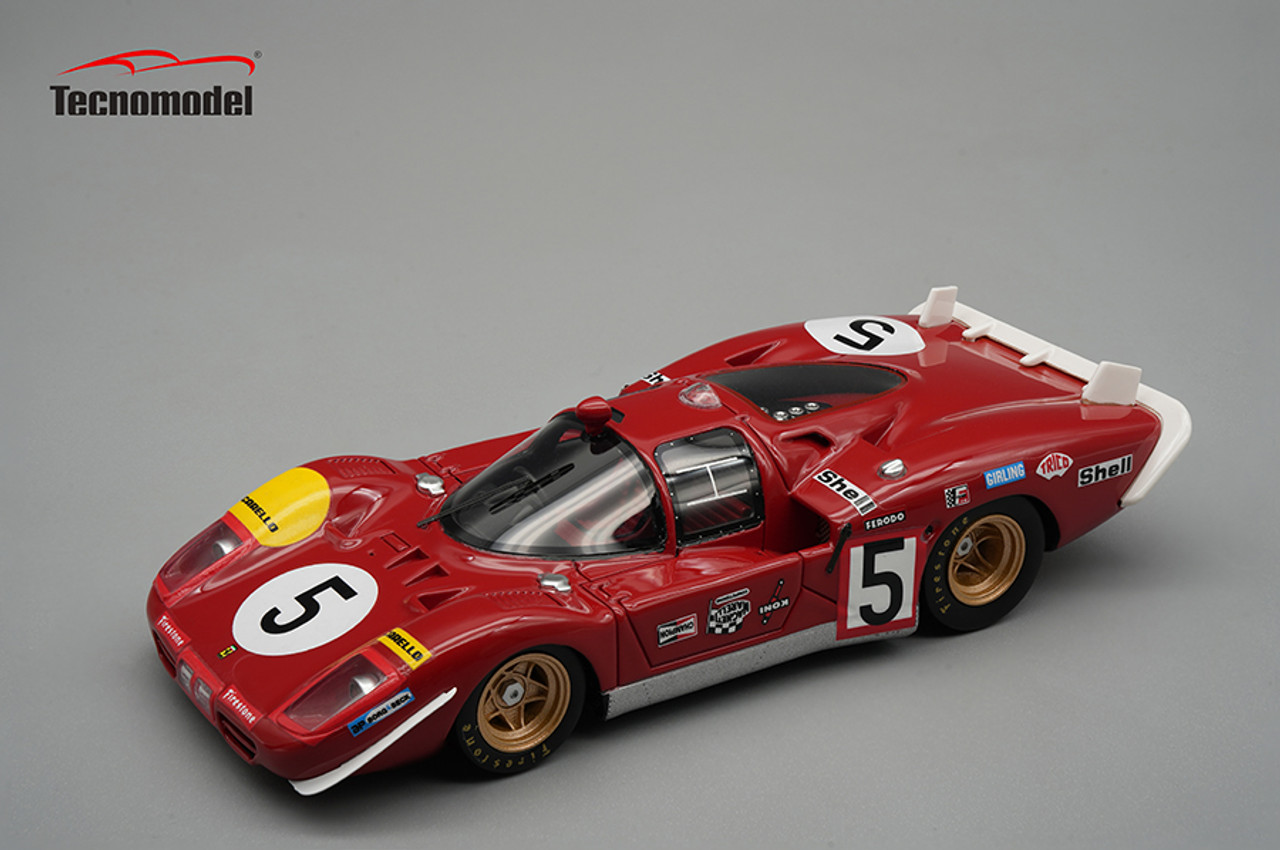 1/43 Tecnomodel Ferrari 512 S Filippinetti SEFAC Car # 5 Ickx & Schetty Car Model