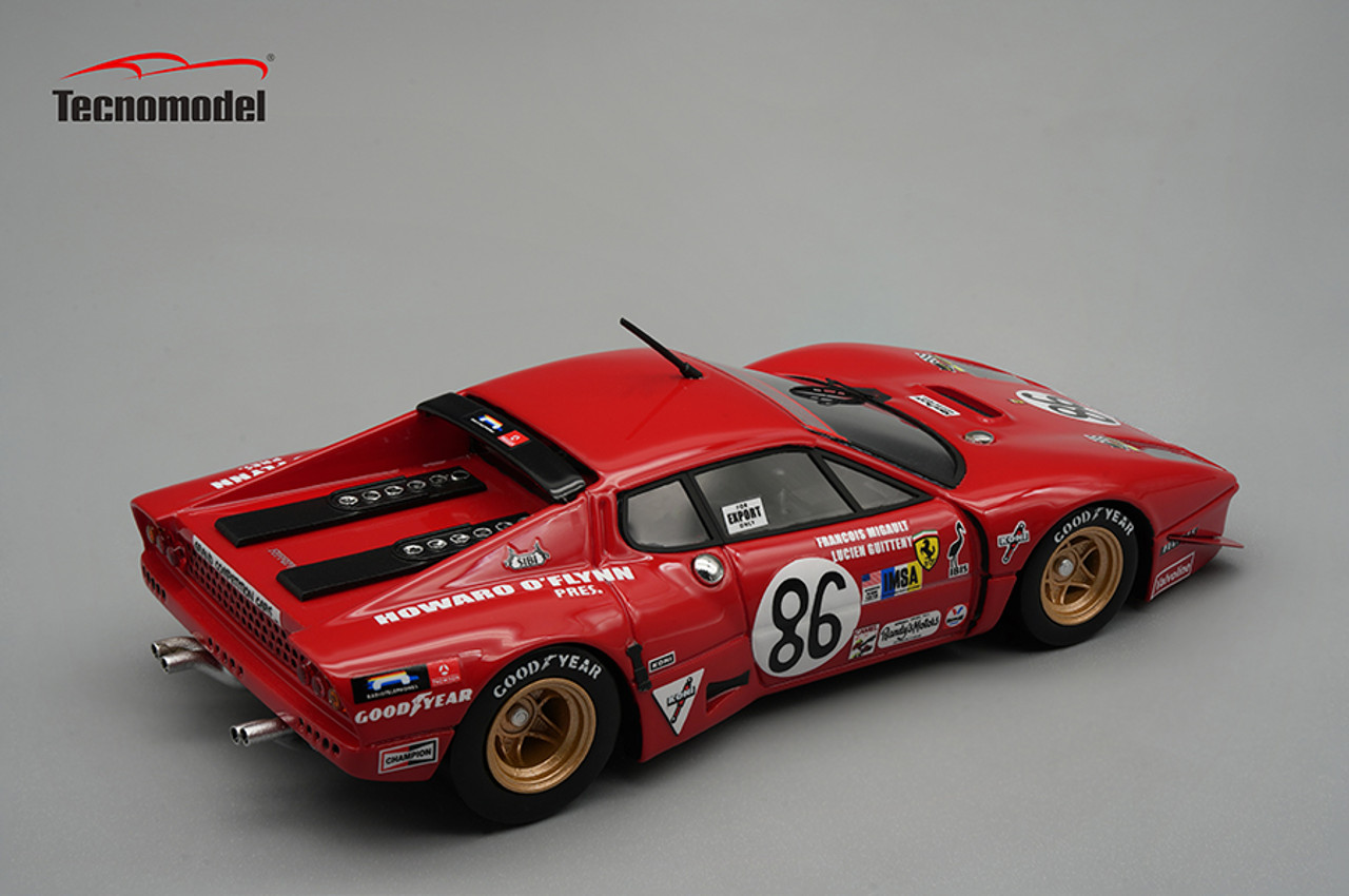 1/43 Tecnomodel 1978 Ferrai 365 GT 4B IMSA Le Mans Driver Migault, Guitteny  Car #8 Car Model