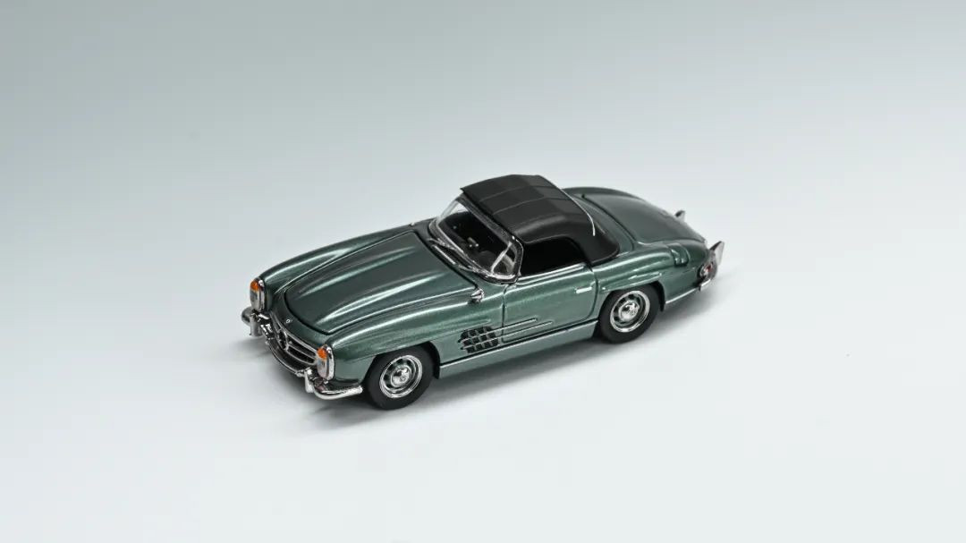 イタレリ Mercedes Benz 300 SL Cabrio 1:16 1/64 GFCC Mercedes-Benz 300SL Roadster Soft Top (Green) Diecast