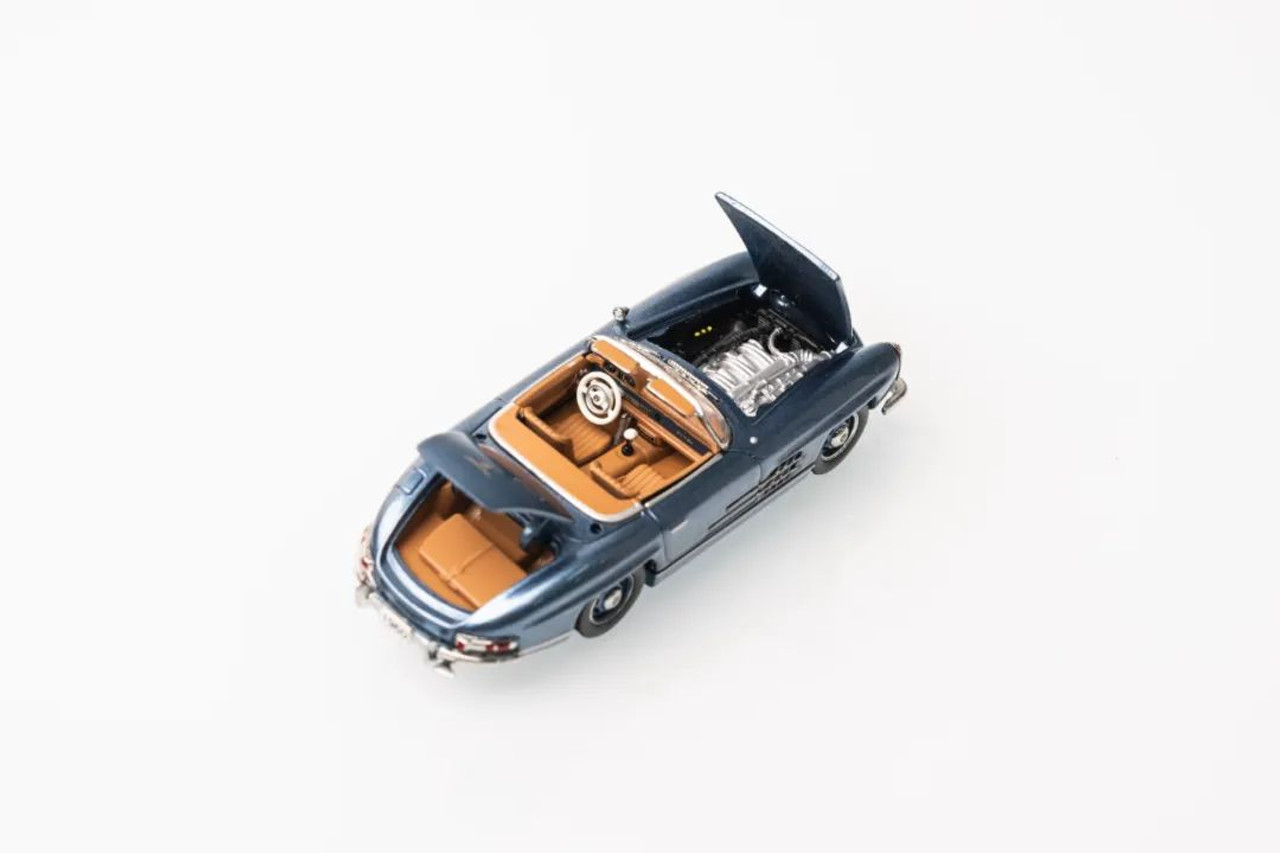 すばる 1/64 GFCC Mercedes-Benz 300SL Roadster Hardtop (Blue Grey