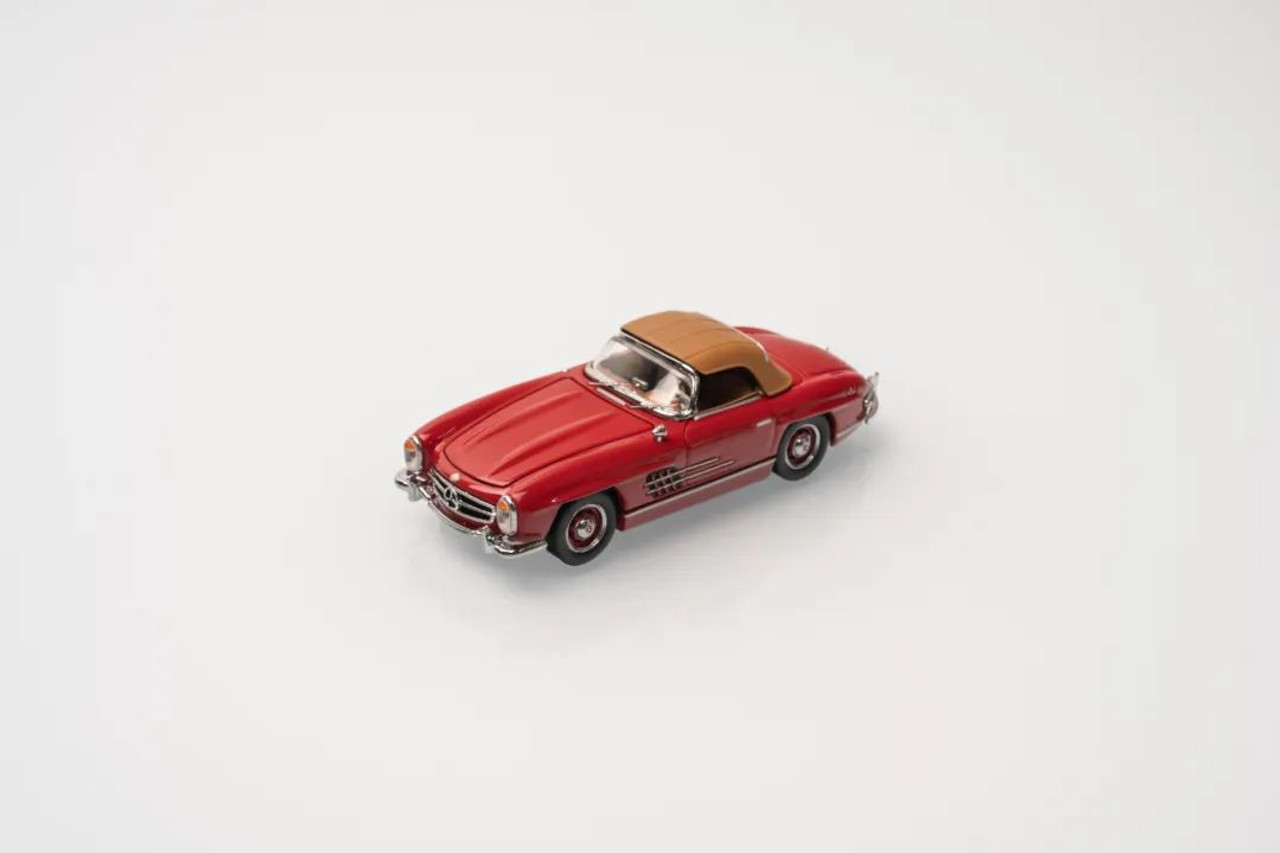 1/64 GFCC Mercedes-Benz 300SL Roadster Soft Top (Red) Diecast Car Model
