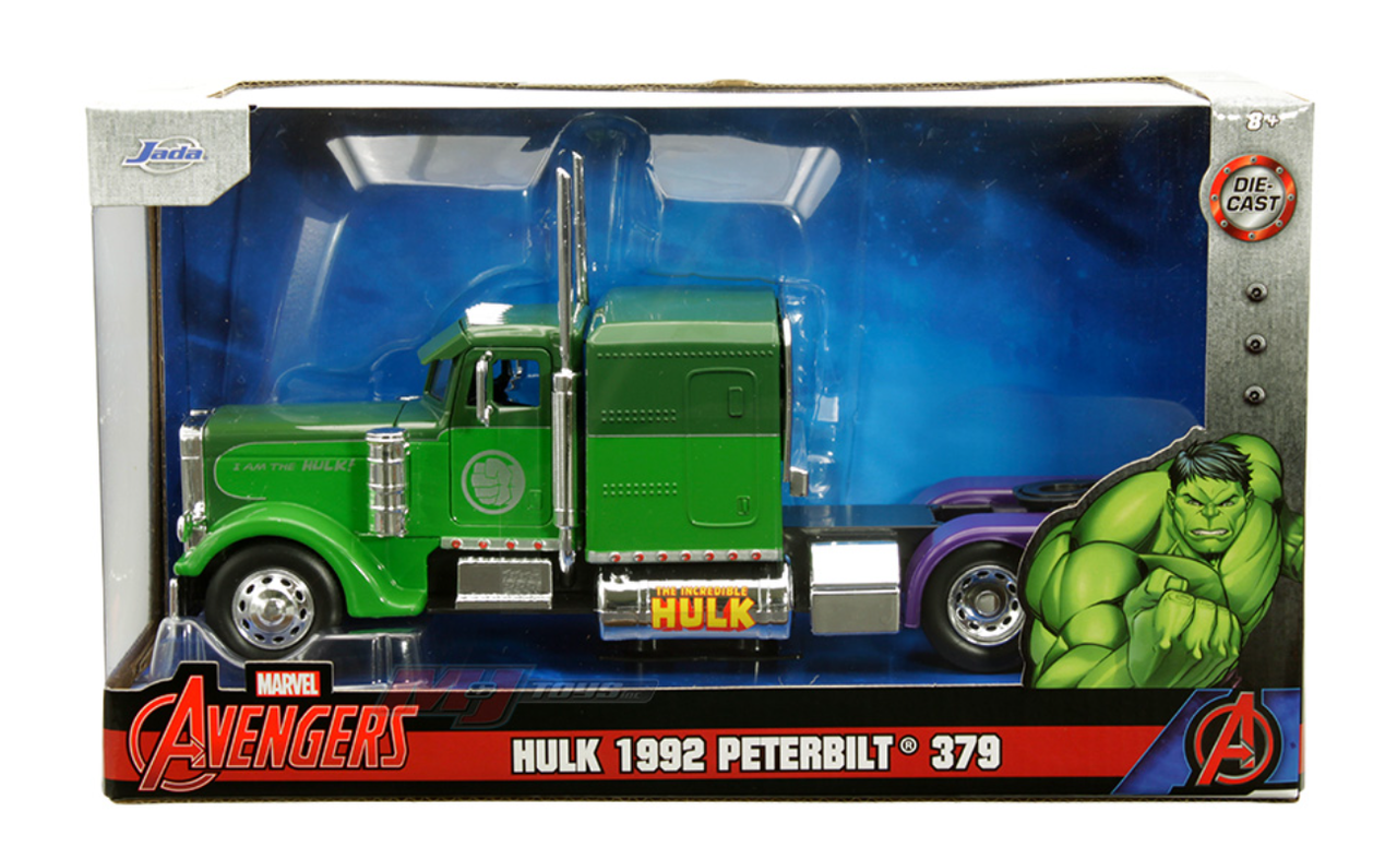 1/24 Jada Hulk 1992 Peterbilt 379 (Green) Diecast Car Model
