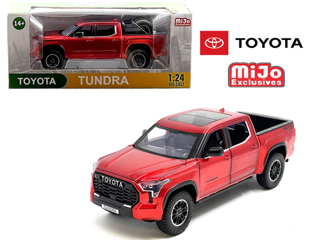 1/24 2023 Toyota Tundra (Metallic Red) Diecast Car Model