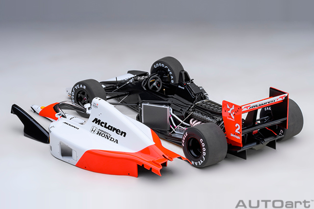 1/18 AUTOart 1991 Formula 1 McLaren Honda MP 4/6 Japanese GP G.Berger #2 with McLaren Logo Car Model