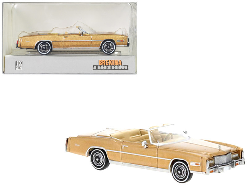 1976 Cadillac Eldorado Convertible Beige Metallic 1/87 (HO) Scale