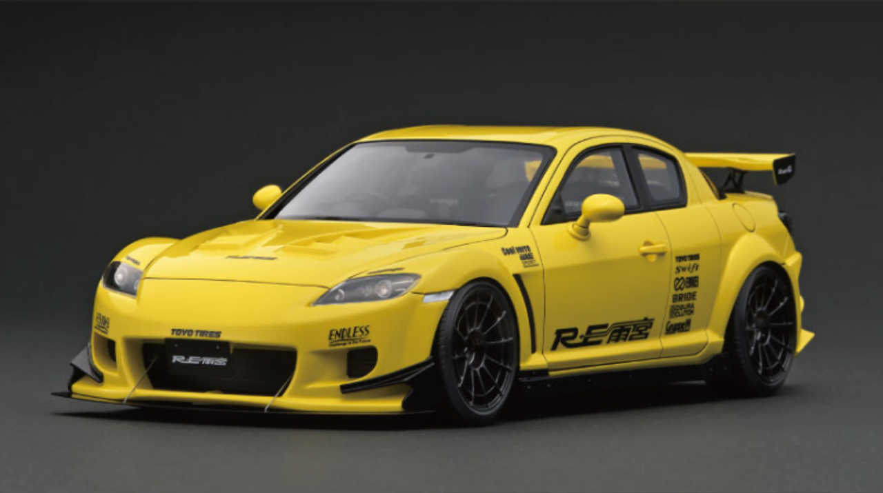 1/18 Ignition Model Mazda RX-8 (SE3P) RE Amemiya Yellow