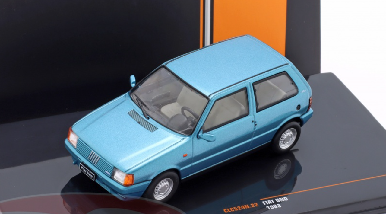 1/43 Ixo 1983 Fiat Uno (Blue Metallic) Car Model