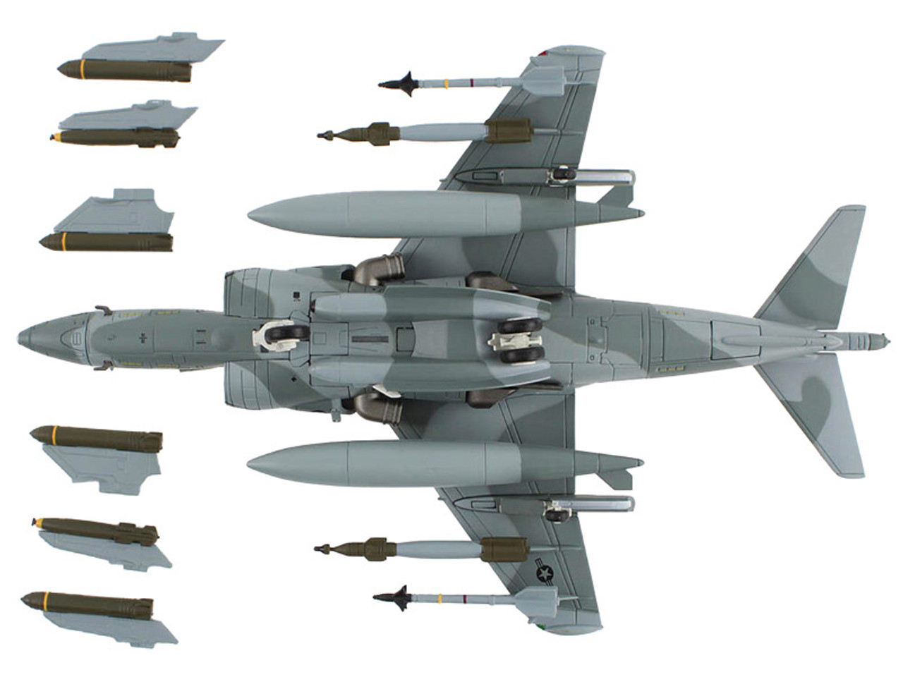 McDonnell Douglas AV-8B Harrier II Aircraft "VMA-311 King Abdul Aziz Base" (1990) United States Marines "Air Power Series" 1/72 Diecast Model by Hobby Master