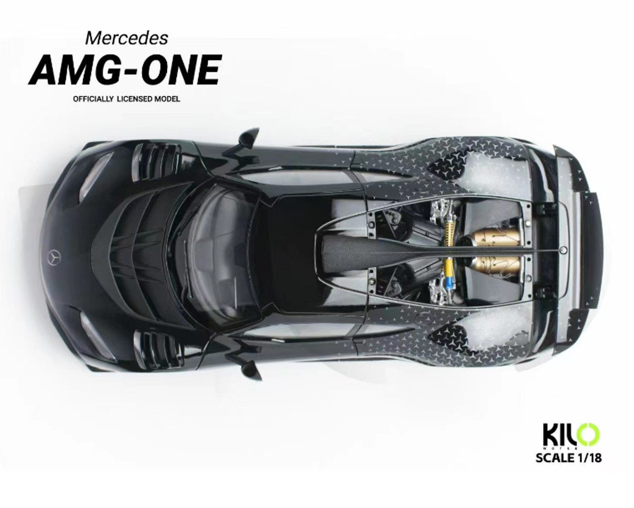 1/18 Kiloworks Mercedes AMG ONE Black Metallic