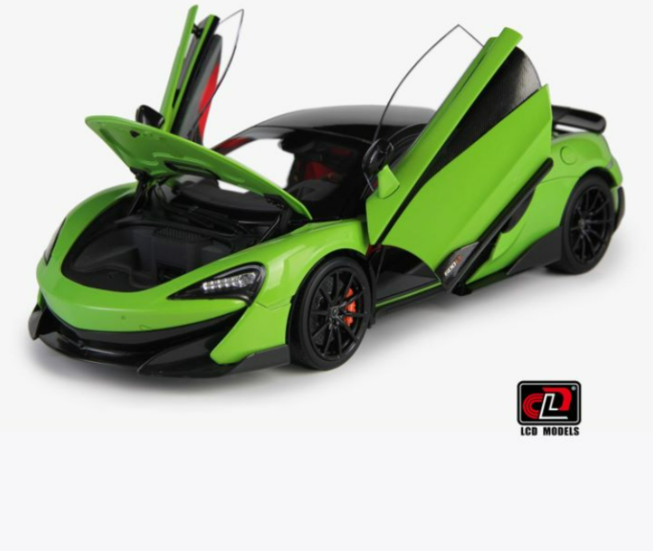 1/18 LCD McLaren 600lt (Green with Red interior) Diecast Car Model