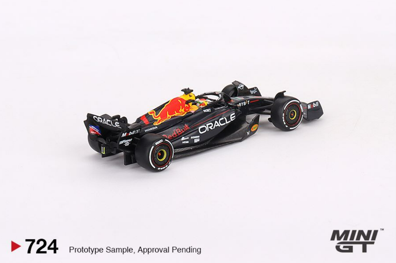 1/64 MINIGT Oracle Red Bull Racing RB19 #1 Max Verstappen 2023 F1 2023 Bahrain GP Winner