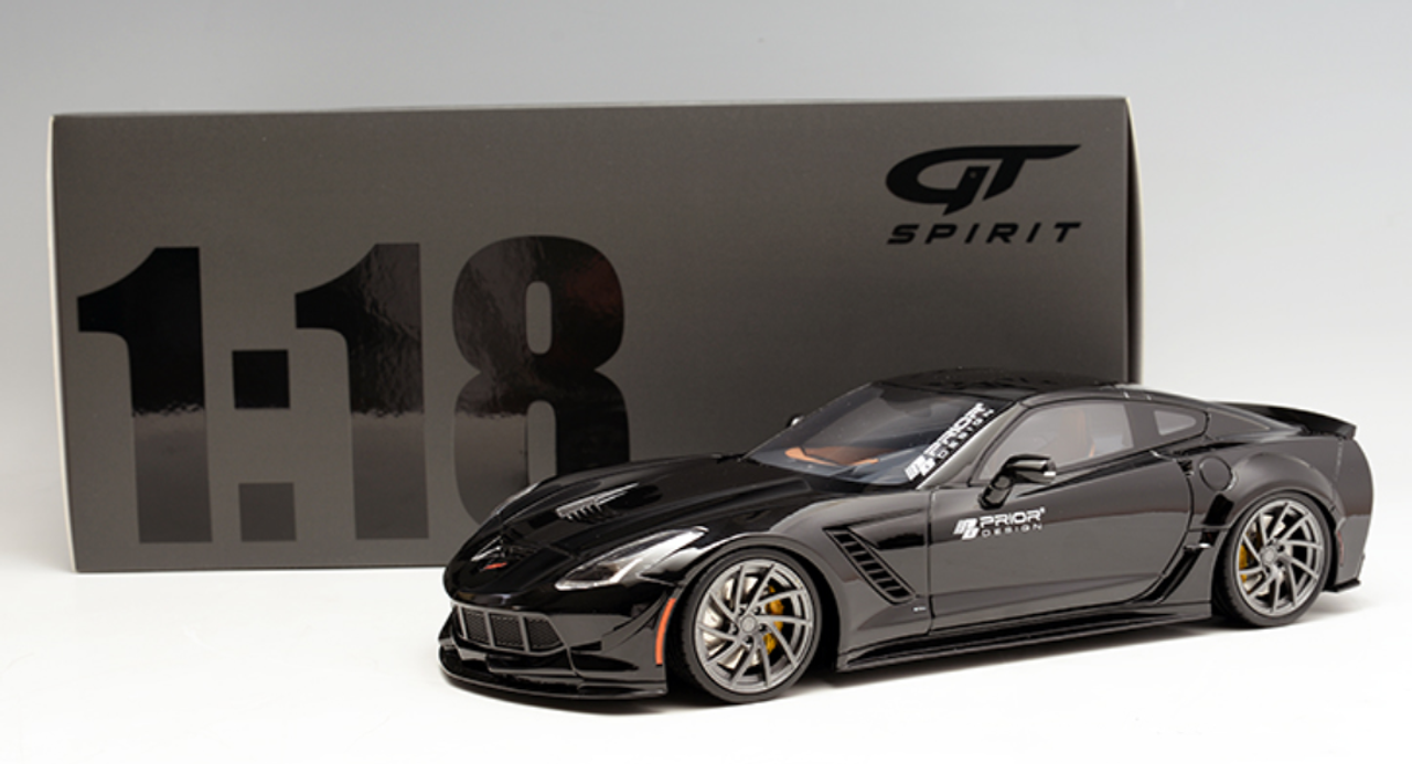 1/18 GT Spirit GTSpirit Chevrolet Chevy Corvette C7 Stingray Prior Design (Black) Resin Car Model