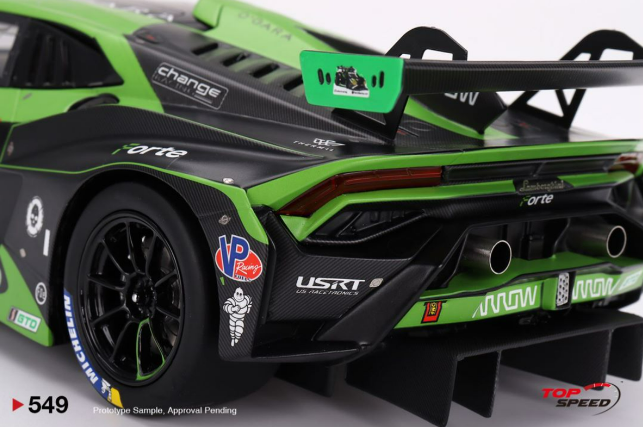 1/18 Topspeed Lamborghini Huracán GT3 EVO2 #78 Forte Racing IMSA 2023 Daytona 24 Hrs