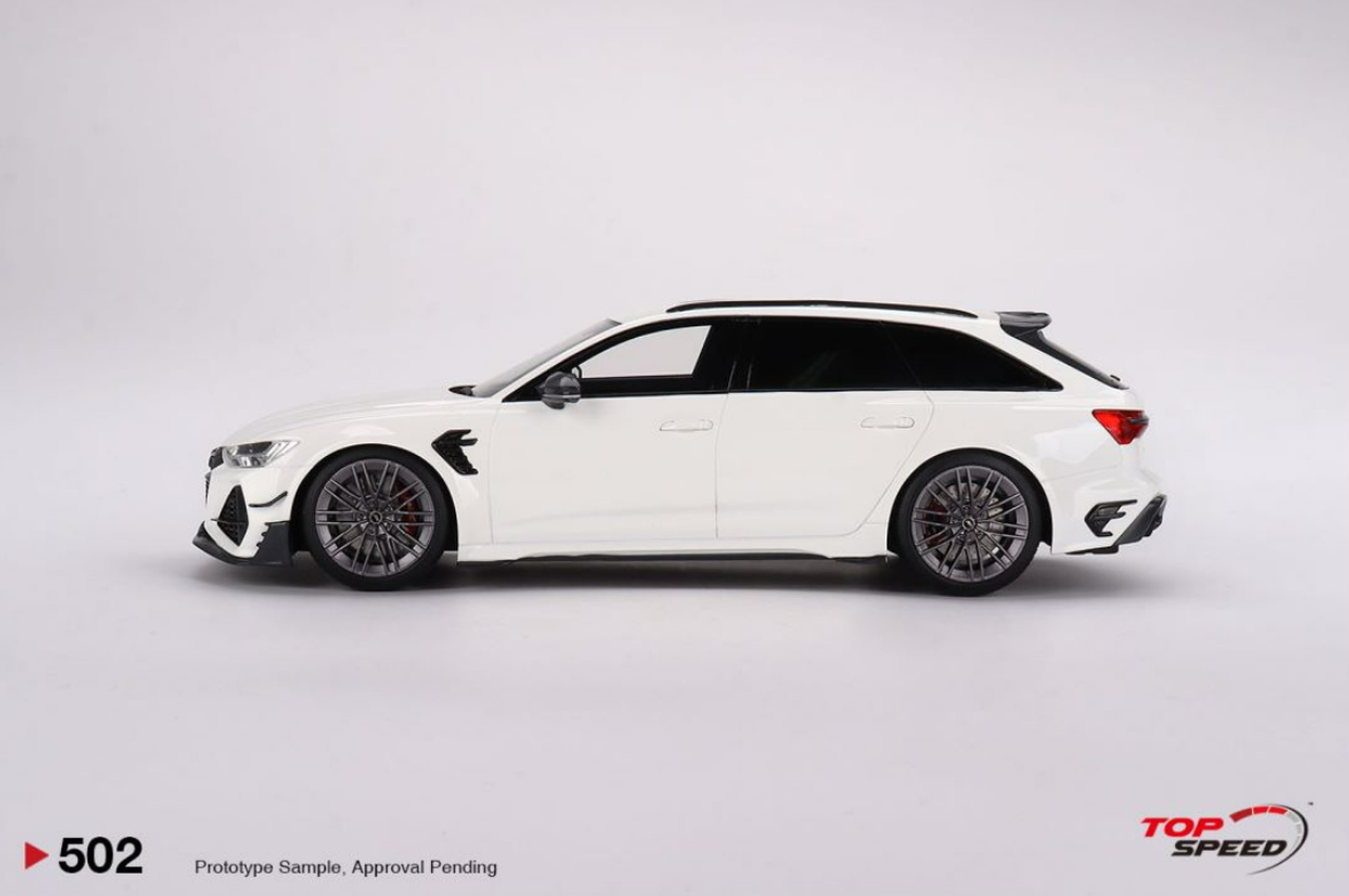 1/18 Topspeed  Audi ABT RS6-R Glacier White Metallic 