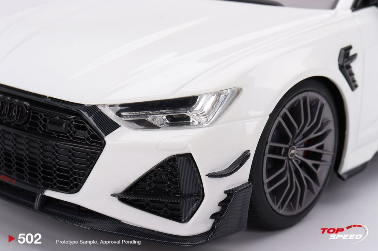 1/18 Topspeed  Audi ABT RS6-R Glacier White Metallic 