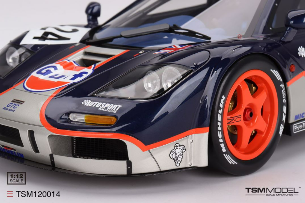 1/43 TSM Model McLaren F1 GTR #24 Gulf Racing 1995 Le Mans 24 Hrs