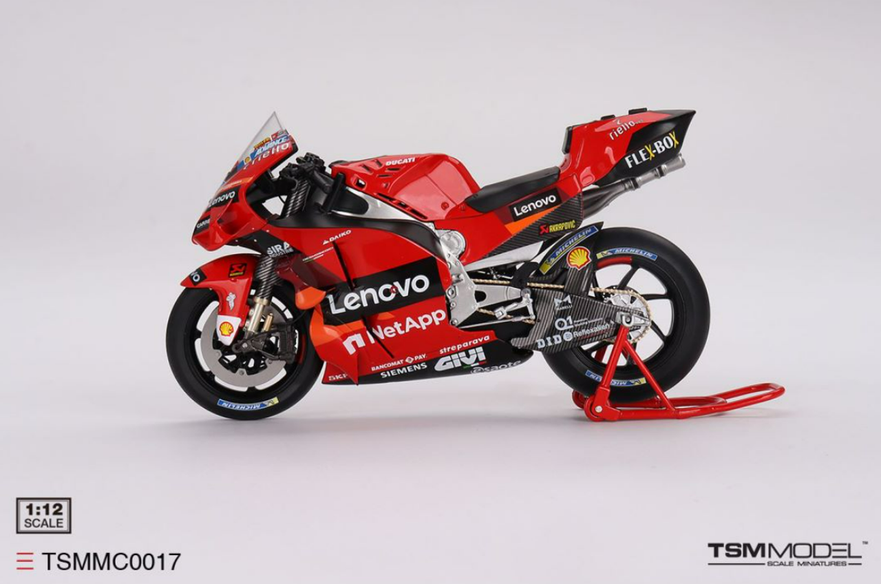 1/12 TSM Model Ducati Desmosedici GP22 #43 2022 Presentation
