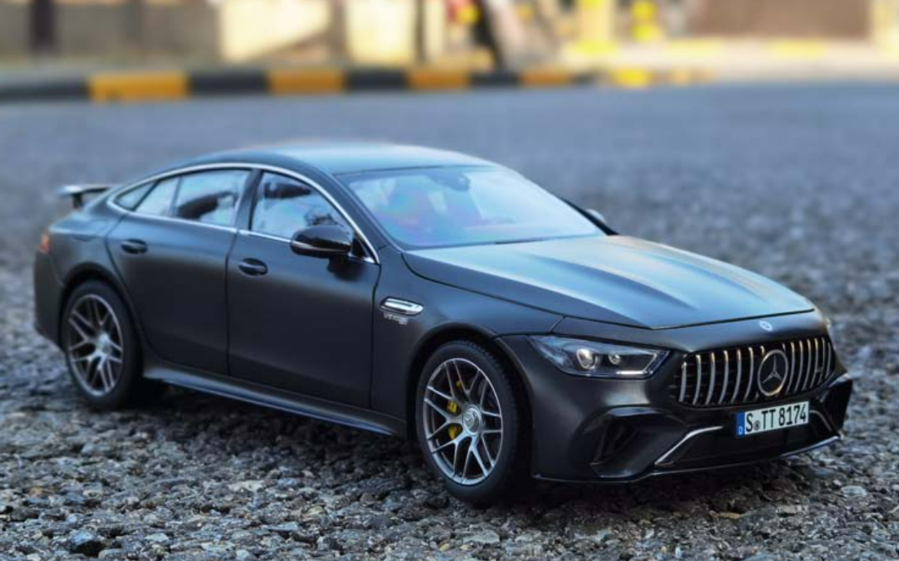 MINOR DEFECTS 1/18 Norev Mercedes-Benz Mercedes-AMG AMG GT63S GT 63S (Matte Black) Diecast Car Model