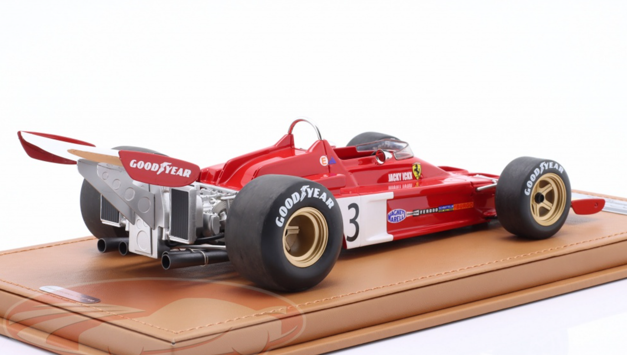 1/18 Tecnomodel 1973 Formula 1 Jacky Ickx Ferrari F1 312 B3-73 #3 Monaco GP Car Model