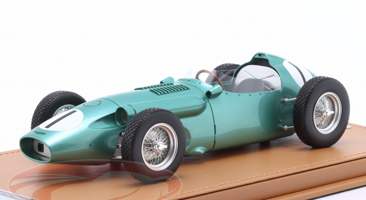 1/18 Tecnomodel 1959 Formula 1 Aston Martin DBR4 #1 2nd Silverstone International Trophy Roy Salvadori Car Model