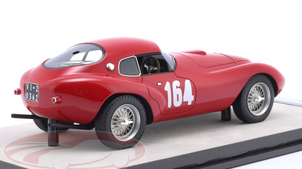 1/18 Tecnomodel 1952 Ferrari 166/212 Uovo #164 Sieger Trento-Bondone Giulio Cabianca Car Model