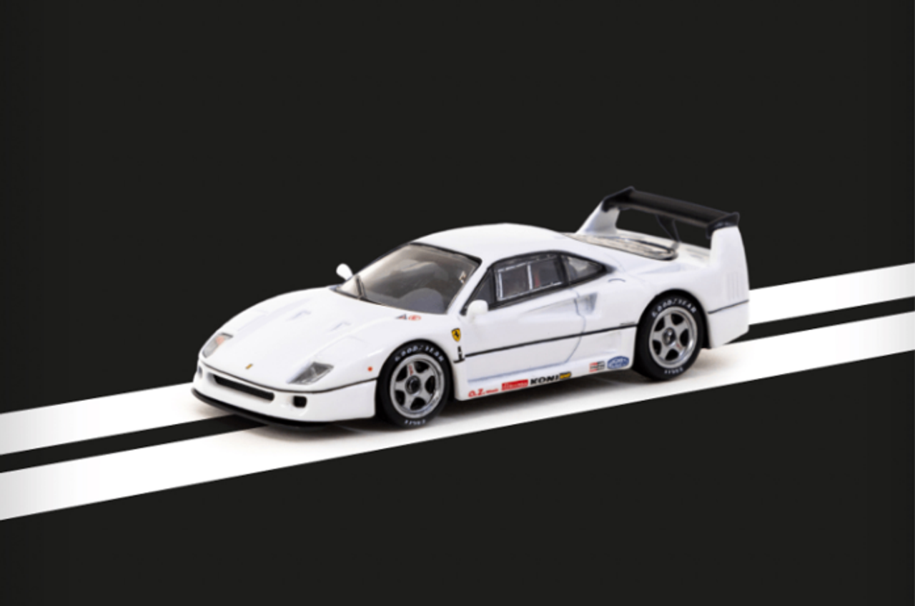  1/64 Tarmac Works Ferrari F40 Lightweight (White) Diecast Car Model