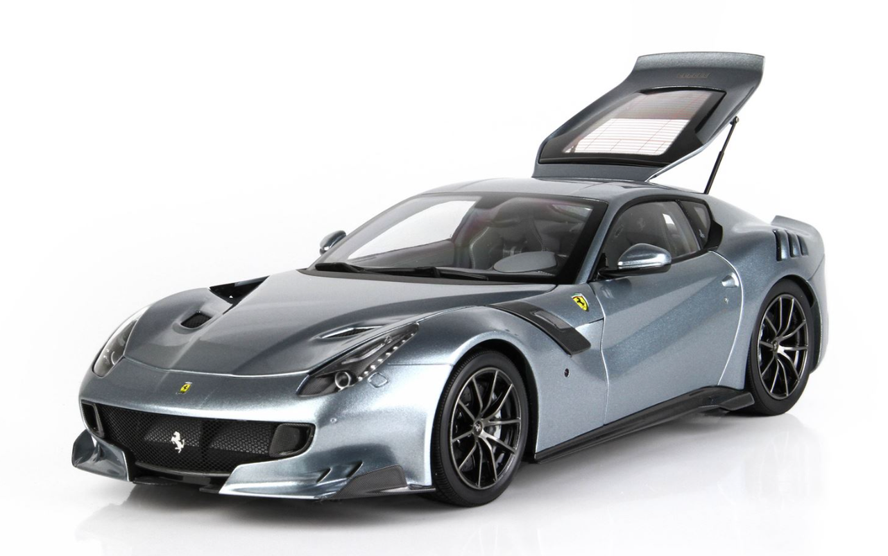 1/18 BBR Ferrari F12 TDF (Titanium Grey) Diecast Car Model