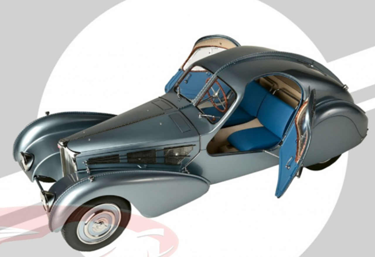 1/8 Ixo Bugatti 57 SC Atlantic (Light Blue) Model Kit