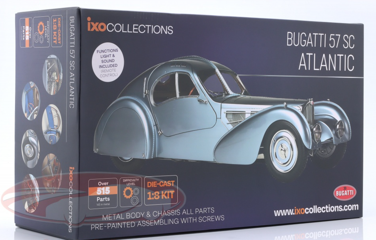 1/8 Ixo Bugatti 57 SC Atlantic (Light Blue) Model Kit